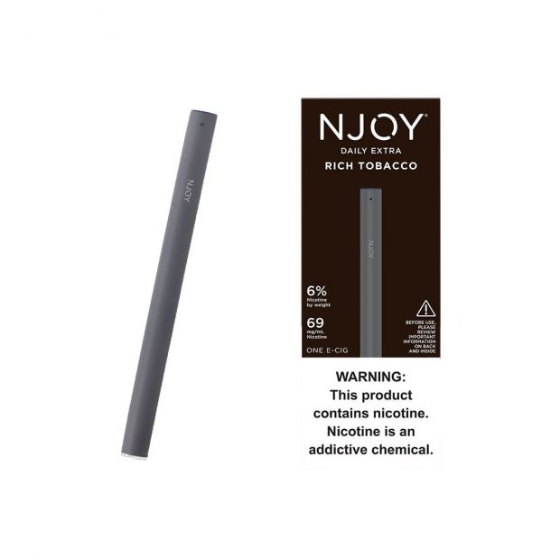 NJOY DAILY Extra Rich Tobacco Disposable ECig ET USA